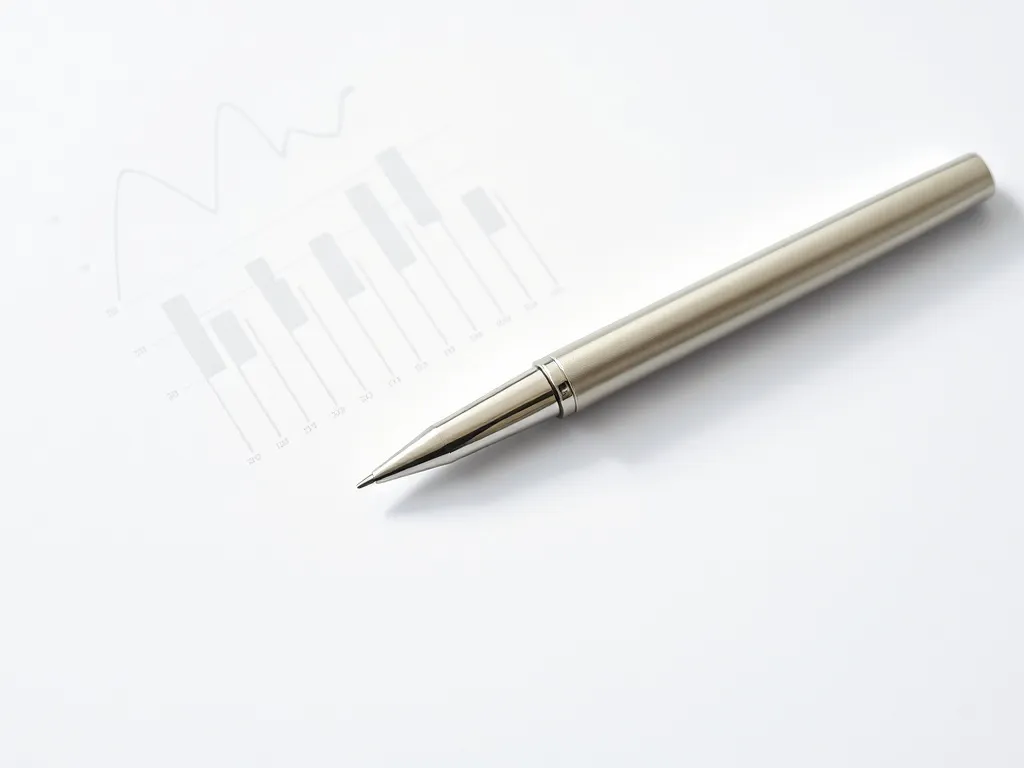 A high-quality minimalist professional photograph of a silve